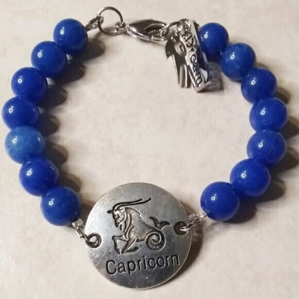Capricorn Dreams! Blue Jasper Bracelet! December + January ~ Cappy Cappies Goats
